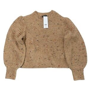 BNWT French Connection Natalya Ribbed Balloon sleeve sweater